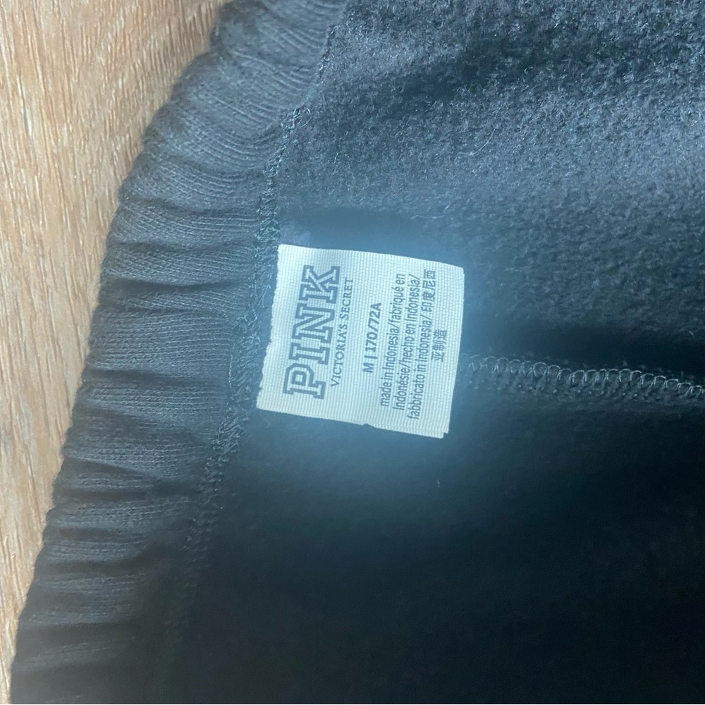 PINK Victoria's Secret Black Joggers - Picture 2 of 4